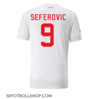 Billiga Schweiz Haris Seferovic #9 Borta fotbollskläder VM 2022 Kortärmad